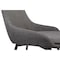 Armen Living Mia Contemporary Dining Chair in Charcoal Fabric with Black Powder Coated Metal Legs LCMICHCH - alternate 6